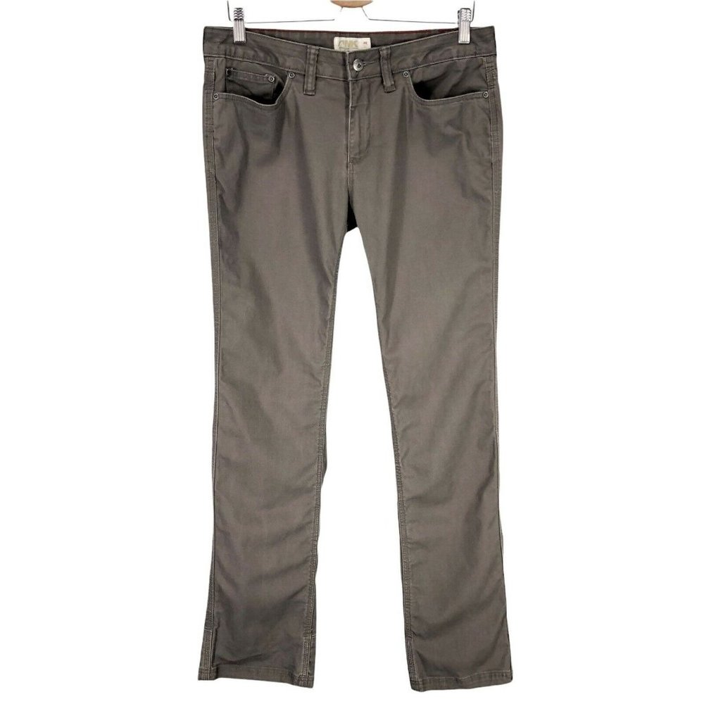 Mountain Khakis Womens 8 Camber 106 Pants Classic Fit Mid Rise Taupe 34 x 31